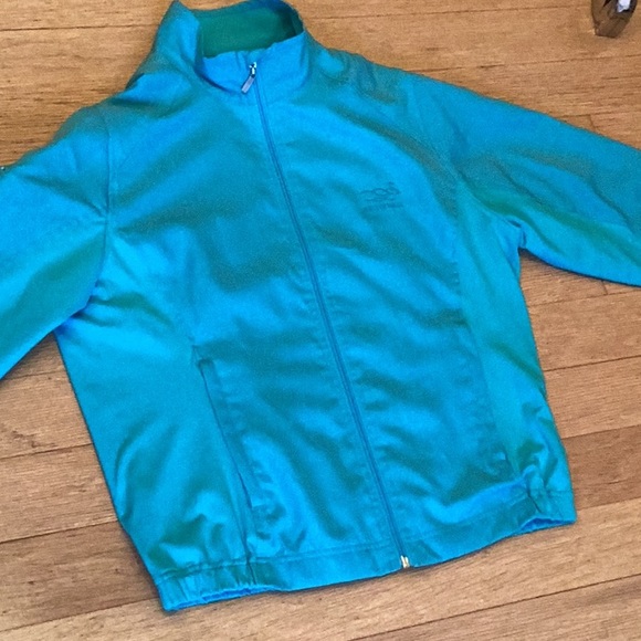 Tehama by Nancy Haley turquoise casual jacket. Zip front elastis - Picture 11 of 15